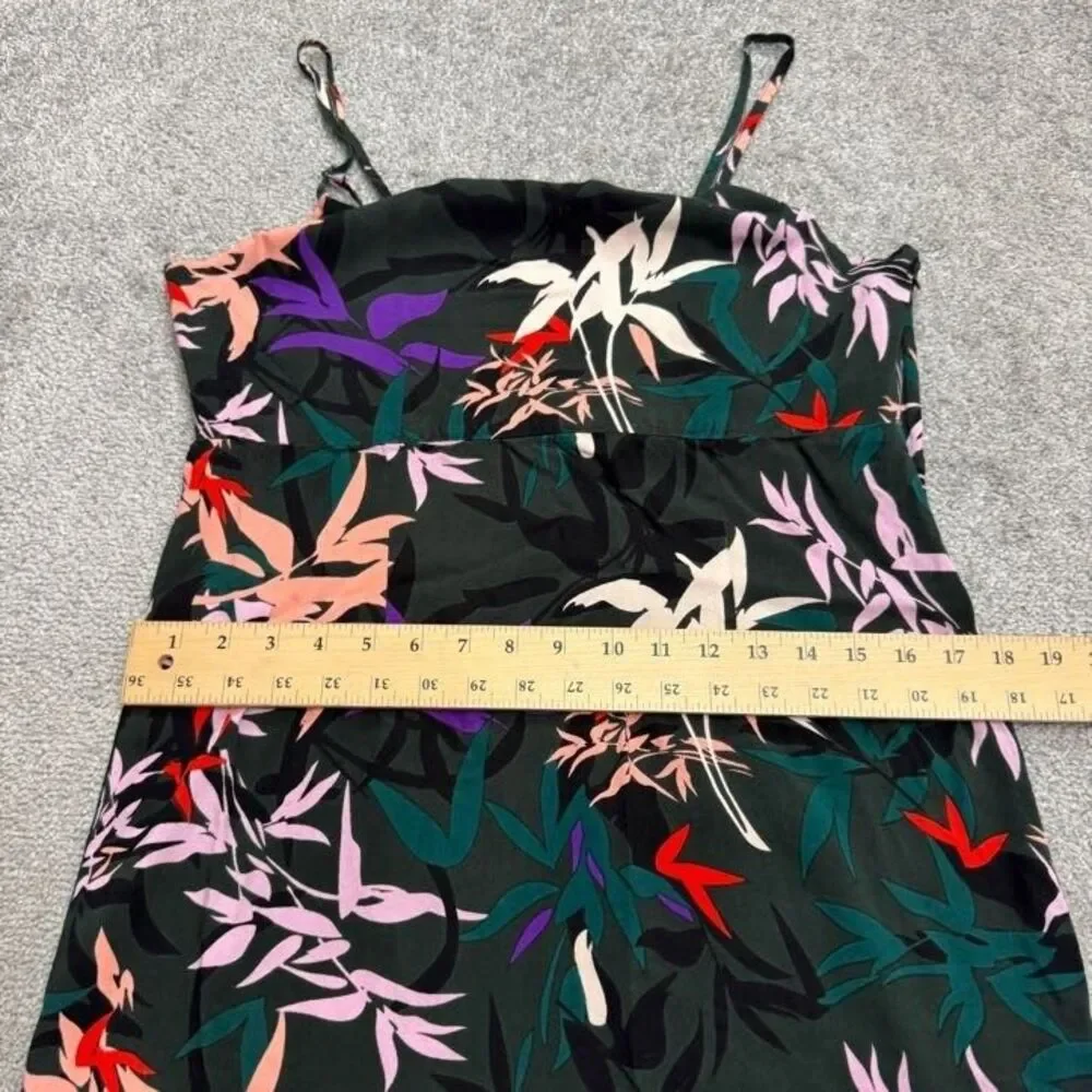 Obey Worldwide Botanical Leaf Print Mini Dress Womens Medium Multi Floral Boho